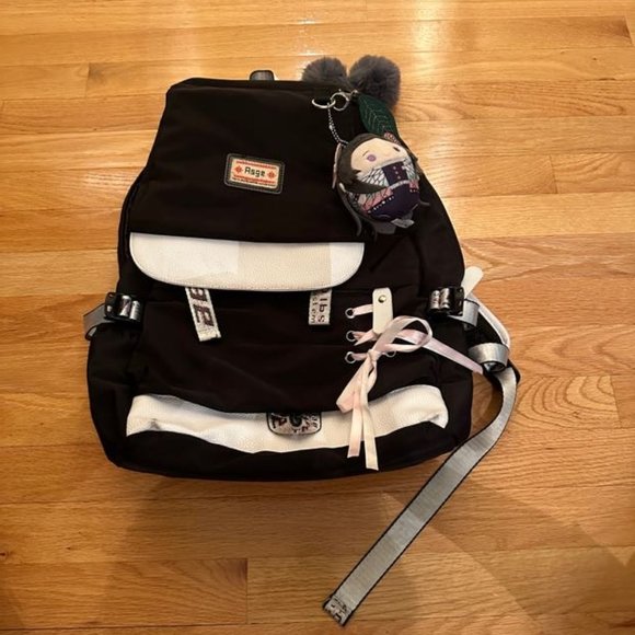 Asge Black Large Backpack - Picture 1 of 16